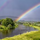 0126UZ Doppelter Regenbogen über der Weser Rinteln