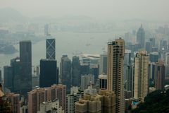 017 - Victoria Peak (Hong Kong Island) - View on Central District & Kowloon