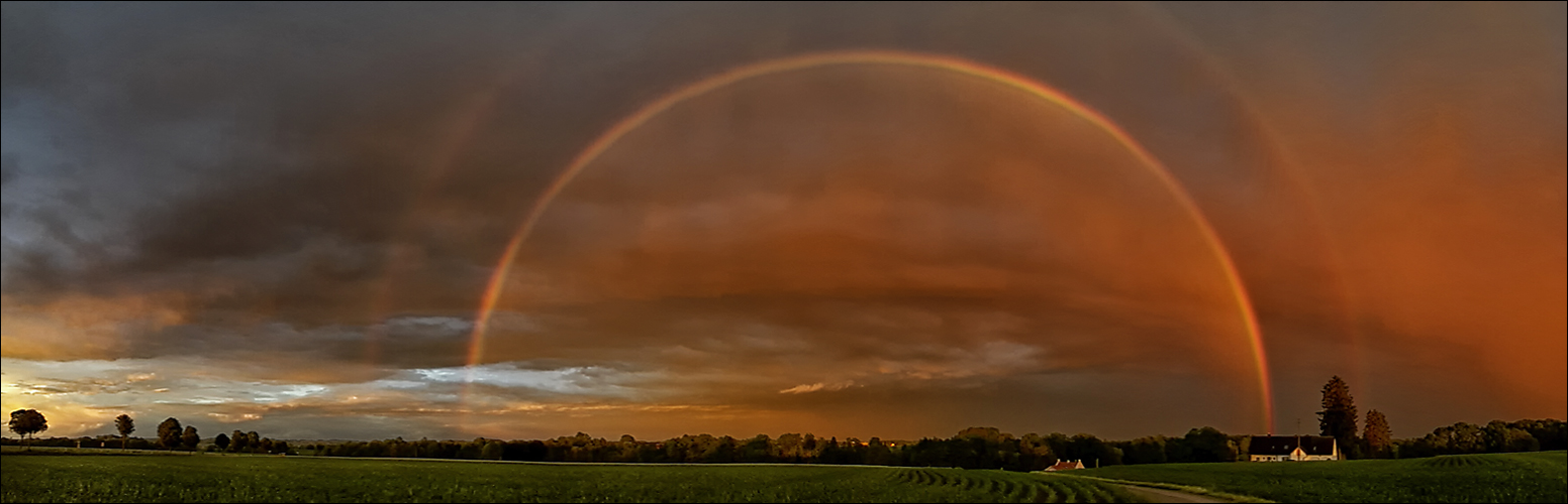 Regenbogen in gelb von Annette He