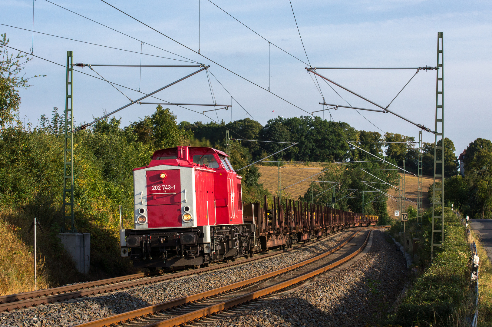 02.09.16 202 743 mit Langschieneneinheiten in Liebau groß