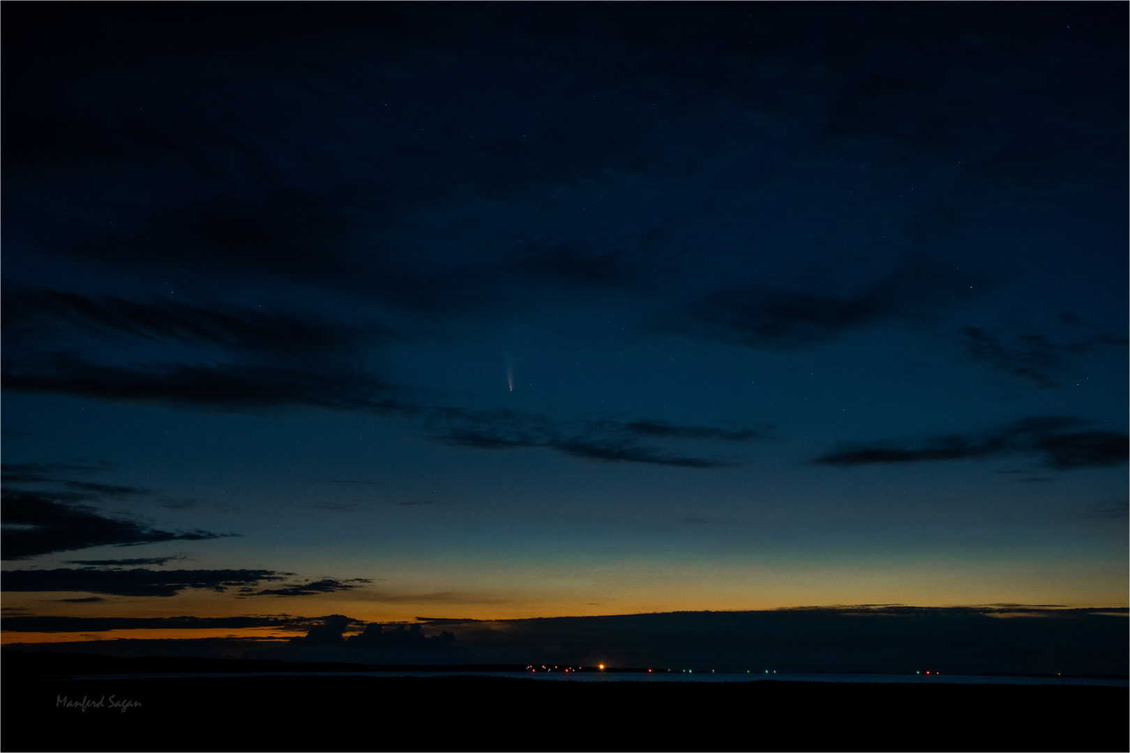 02.45 Uhr – mit bloßem Auge kann ich den Kometen sehen...