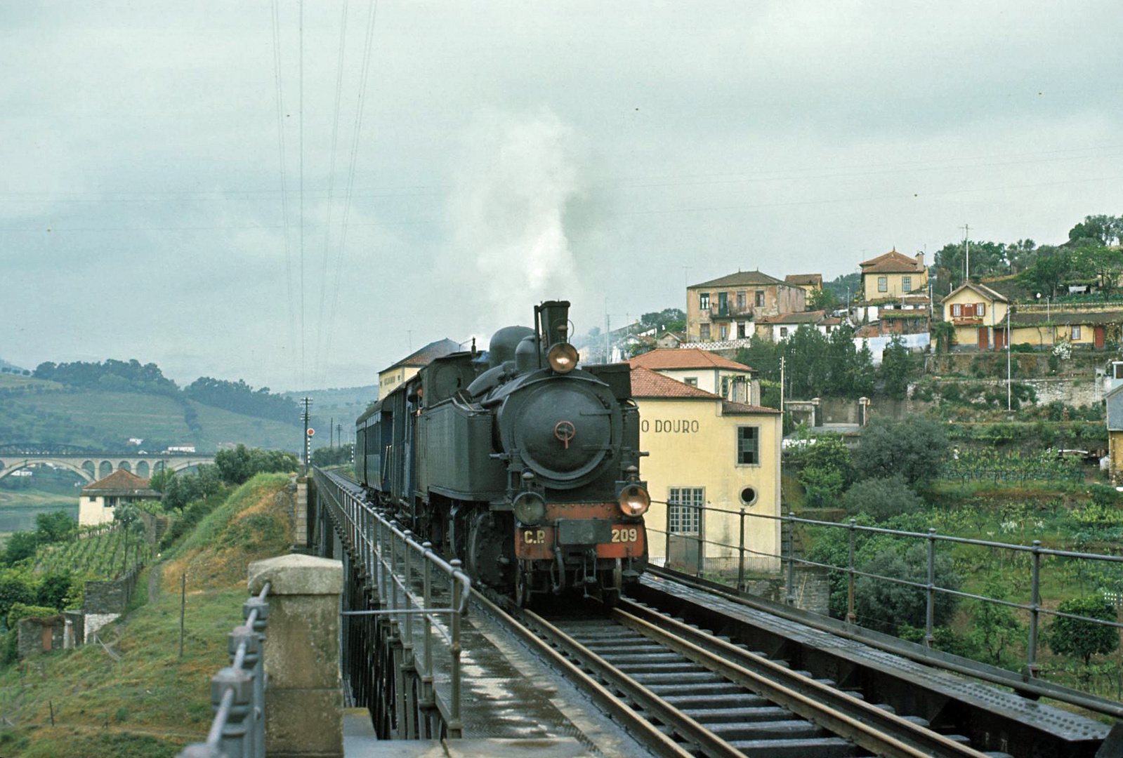 025a-Portugal-E209-Regua auf zweispuriger Brücke