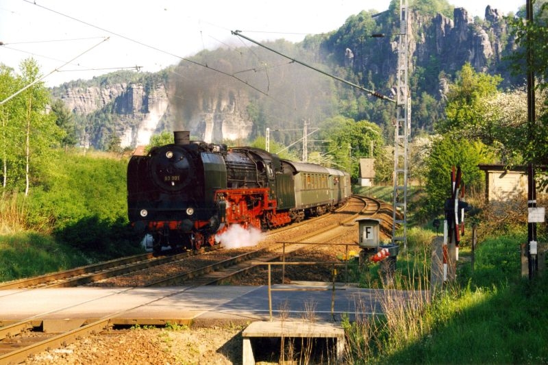 03 001 in der Sächs. Schweiz