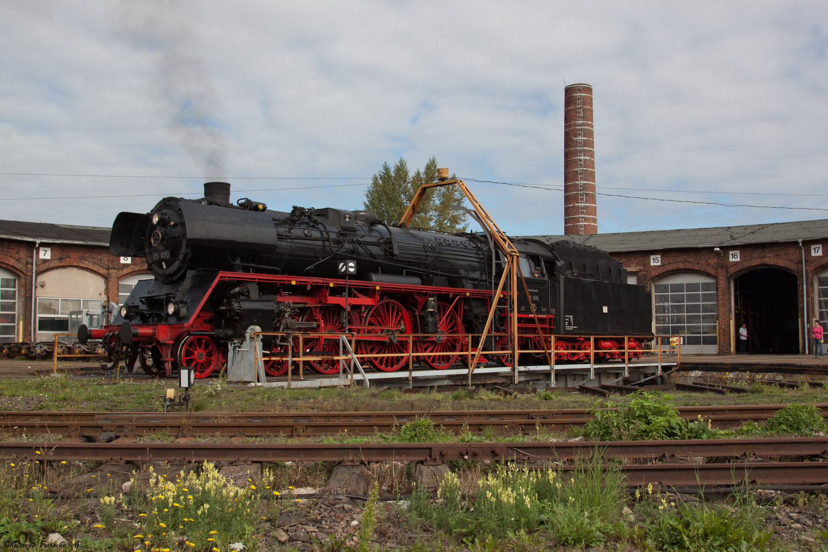 03 1010 im Bw Nordhausen