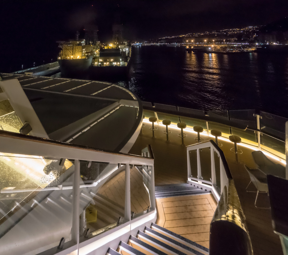 03:00 Uhr: Ankunft in Santa Cruz de Tenerife