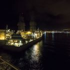 03:00 Uhr: Santa Cruz de Tenerife, Hafeneinfahrt