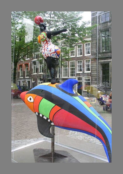 0310-FC-FL-Niki de St.Phalle (1930-2002) Nana on a Dolphin (1984)-Totaal