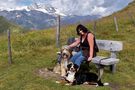 Auf der Bank im Bergparadies by mumimutti