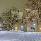 0384TZ-390TZ Schloss Stadthagen beleuchtet Winter Schnee