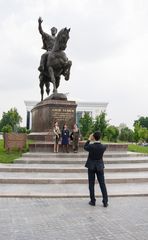 039 - Tashkent - Amir Temur Square - Statue Temur Lenk