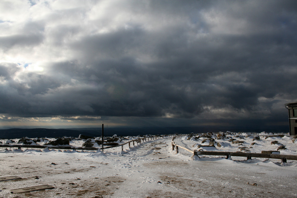 04. März 2008 Aussicht vom Brocken 1142m