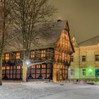 0401TZ-408TZ -Amtspforte Alte Polizeit Stadthagen Winter Schnee beleuchtet