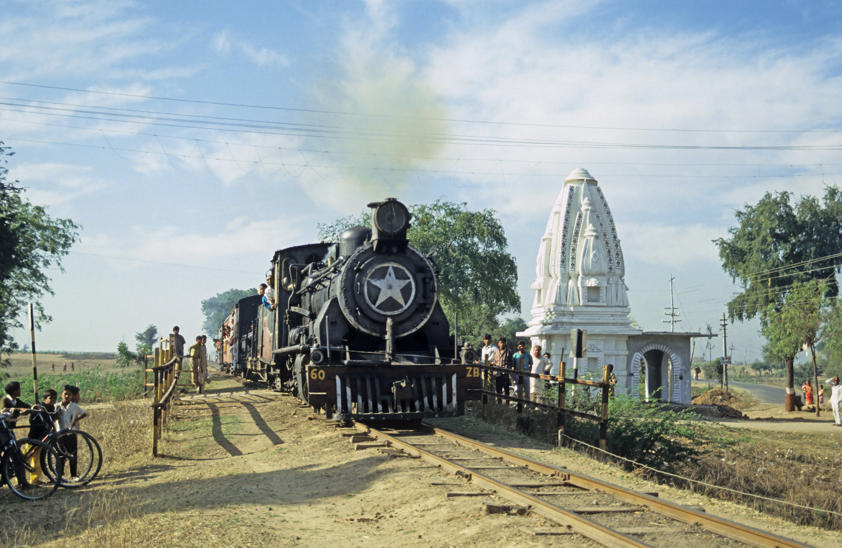 045-Indien-Schmalspurbahn Ankleswar-Rajpipla mit Dampflok ZB60