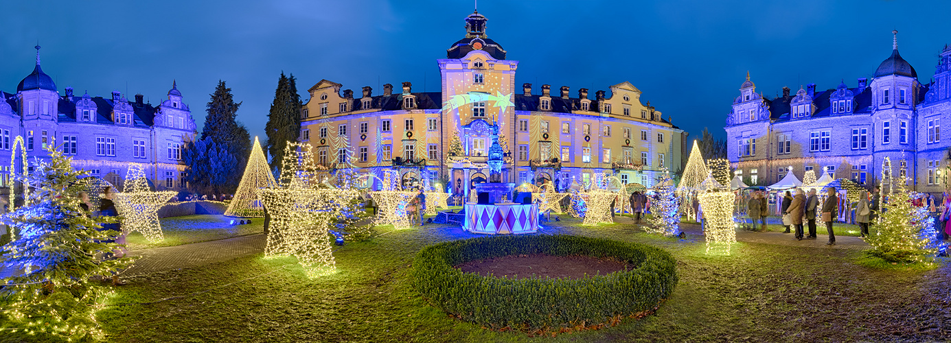 0459R-73R Weihnachtzauber Schloss Bückeburg Panorama