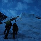 05. Juli 2015 um 05:03 Uhr am Nordwestgrat des Mönch (4107m).