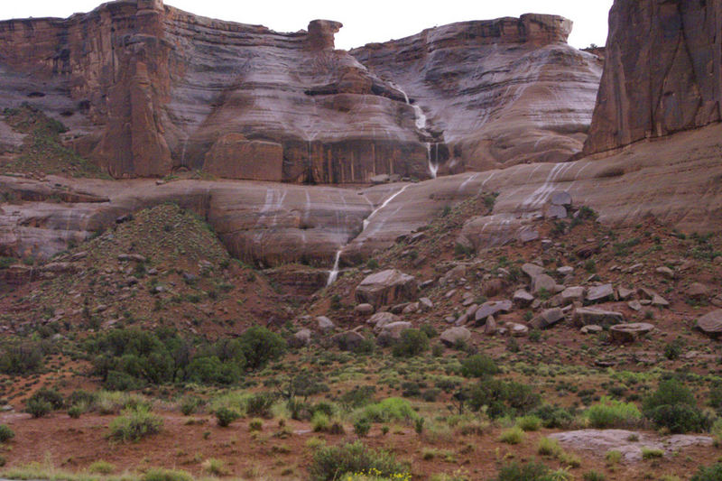 05/07 Arches NP, während einem Gewitter.