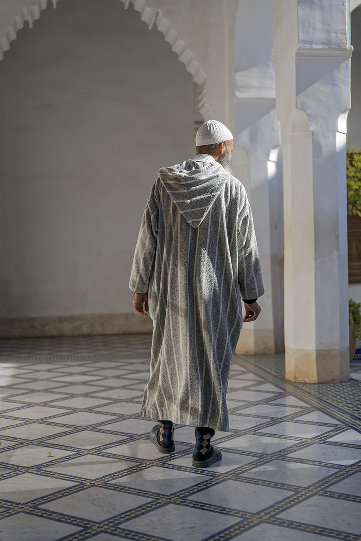 0529R Marokkaner im Palast Bahia Marrakesch