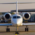 06.10.2011 17:28 Uhr "Buisnessjet von Arnold Schwarzenegger am Flughafen Graz"