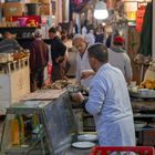 0632R Marrakesch Medina Souks Essenzubereitung Street