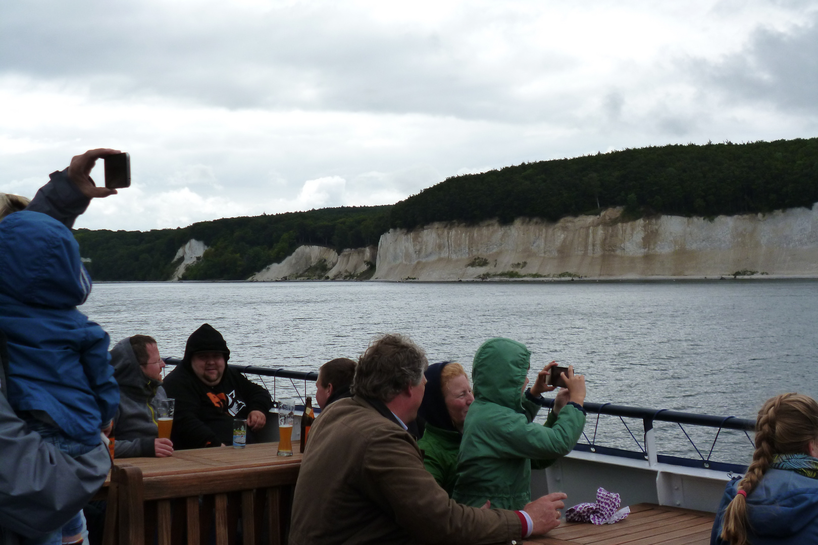 065 eine Bootsfahrt um den Kreidefelsen auf Rügen