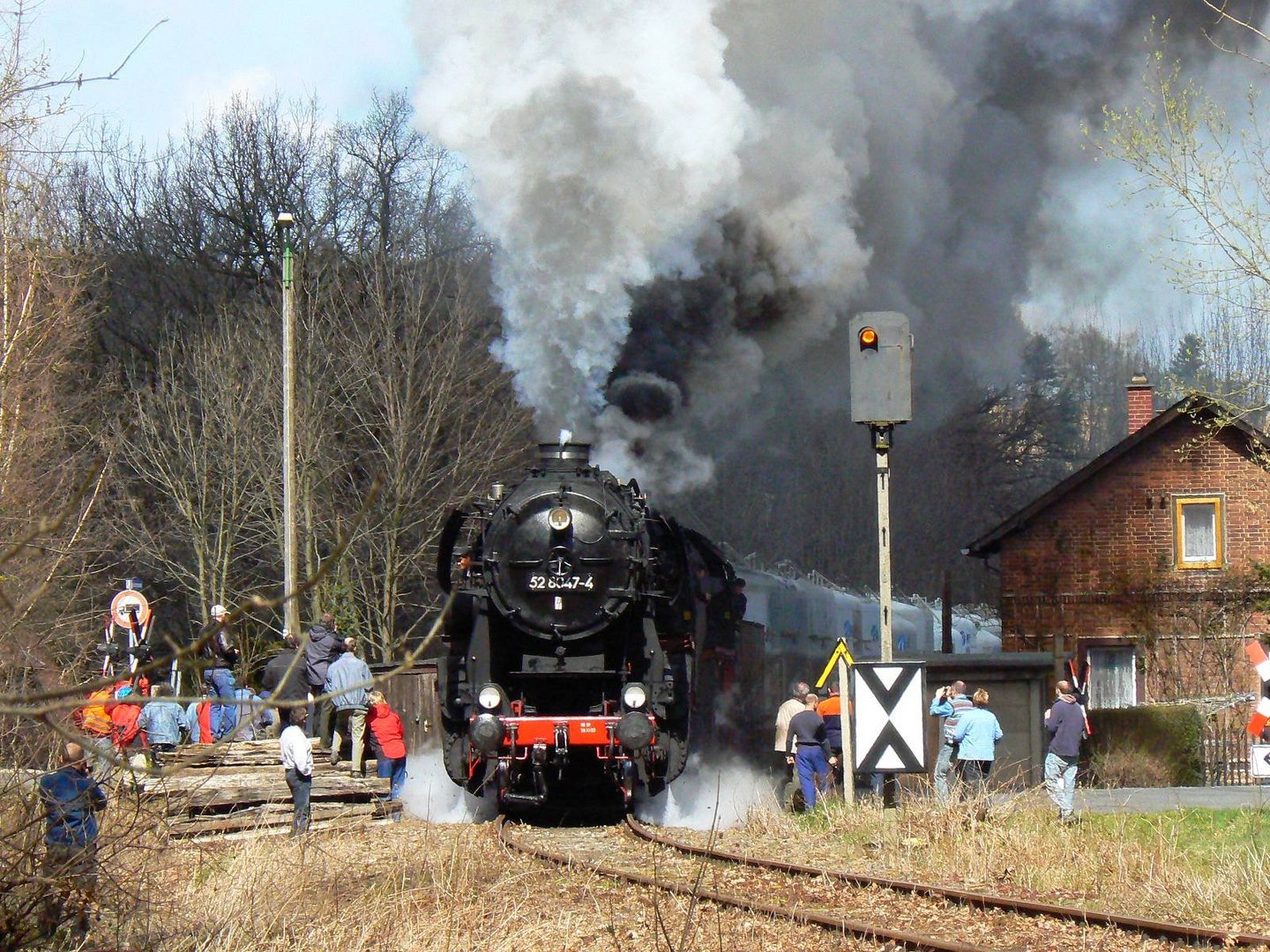 07.04.2007, 52 8047 als Vorspann und 52 8029 als Zuglok