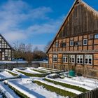 0734TZ Lauenhäger Bauernhaus Winter Schnee