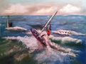 Surfer vor Sylt by Ruth (die Rudi) Loesche 