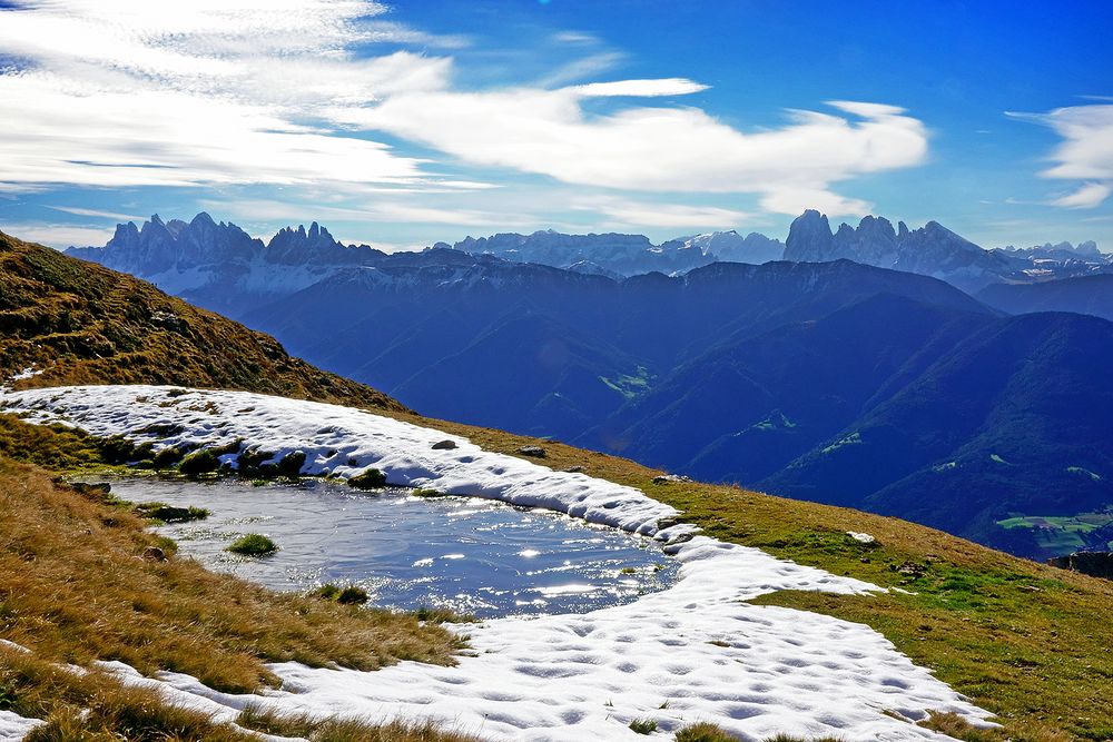 08.10.2020 gefrorene Lacke mit traumhafter Bergwelt