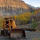 0858SC Bagger im Steinbruch Herbst