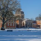 0872T Badehaus 2 im Kurpark Bad Oeynhausen Winter Panorama