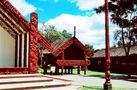 At the Maori meeting house in Rotorua - NZ von Zeppelino