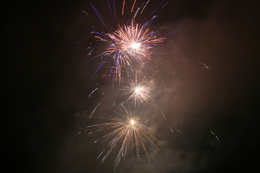 1. August 08 - der erste Versuch ein Feuerwerk zu fotografieren