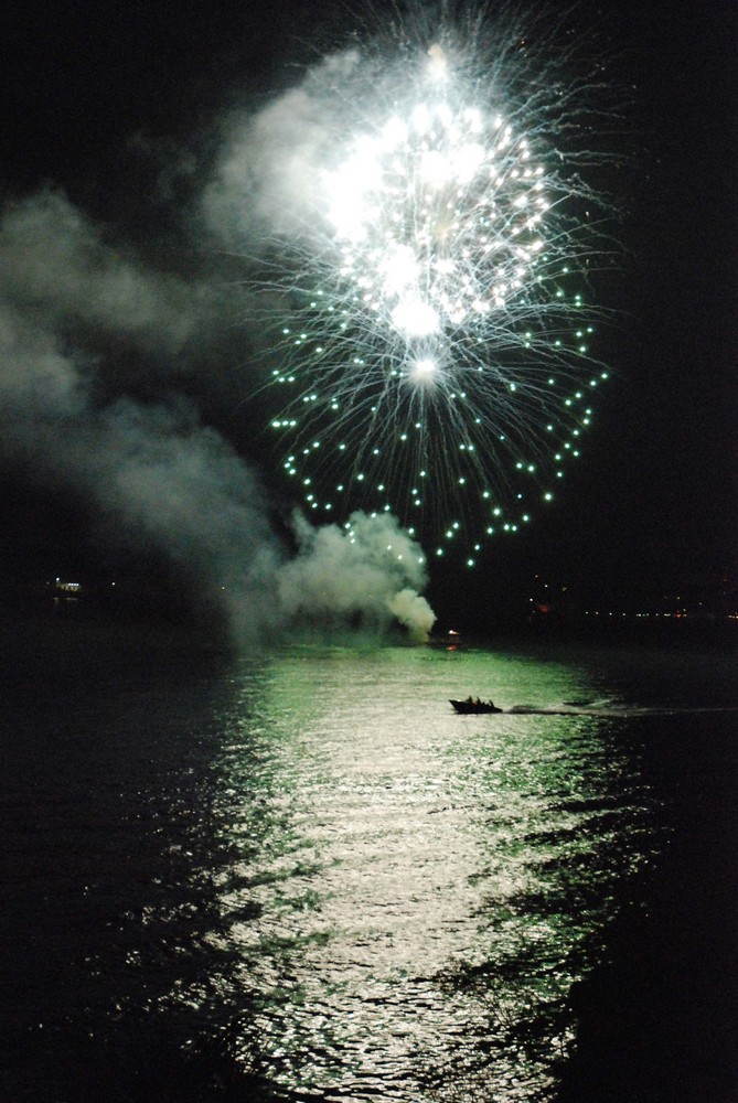 1. August Feuerwerk auf dem See