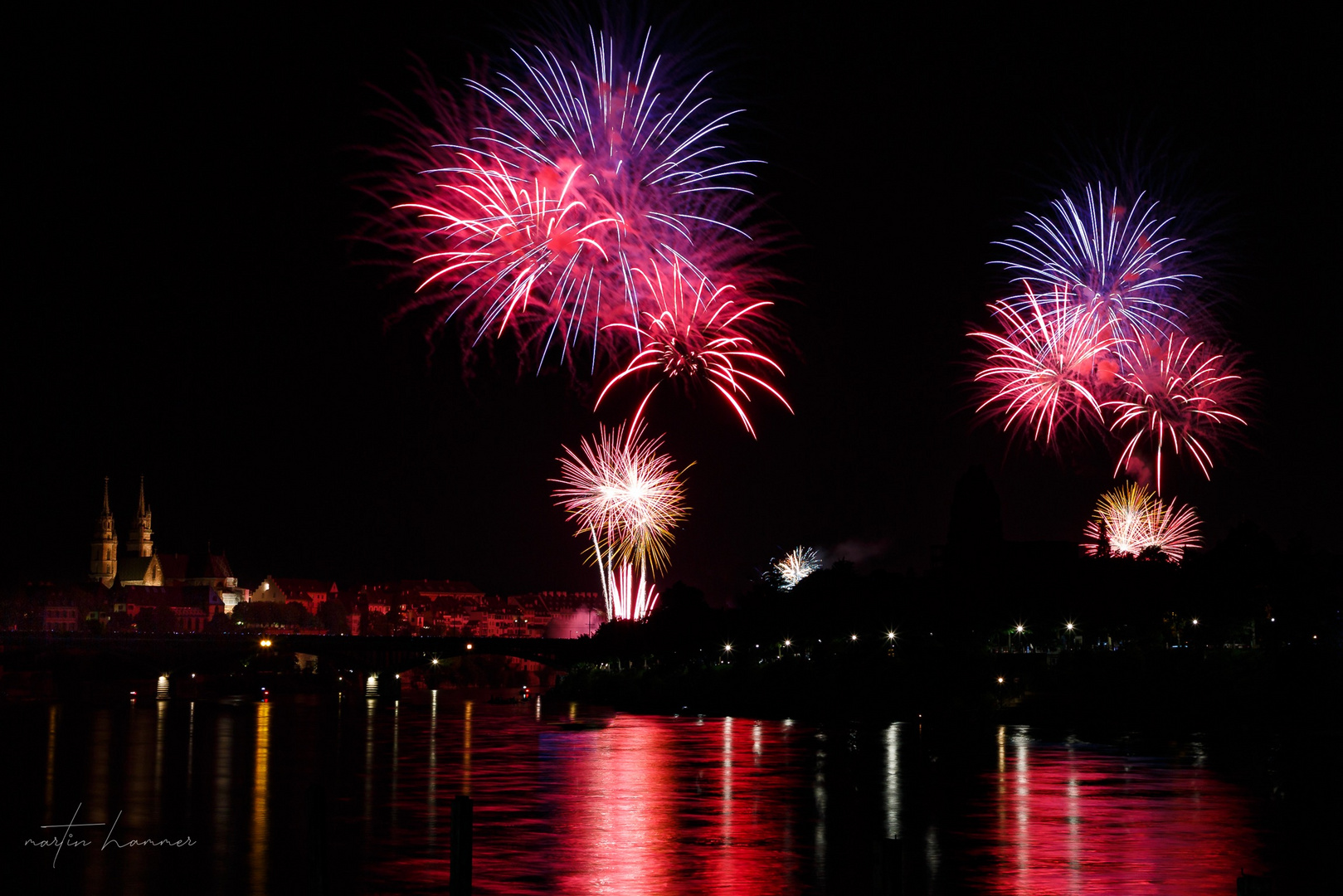 1. August Feuerwerk in Basel