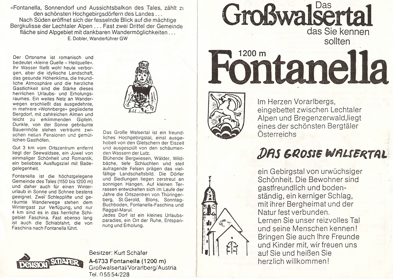 (1) Beim Aufräumen fand ich diesen Prospekt von 1985 . . .