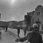 1. Demonstration AKW Kalkar, 24.9.77 - 1.Straßensperre