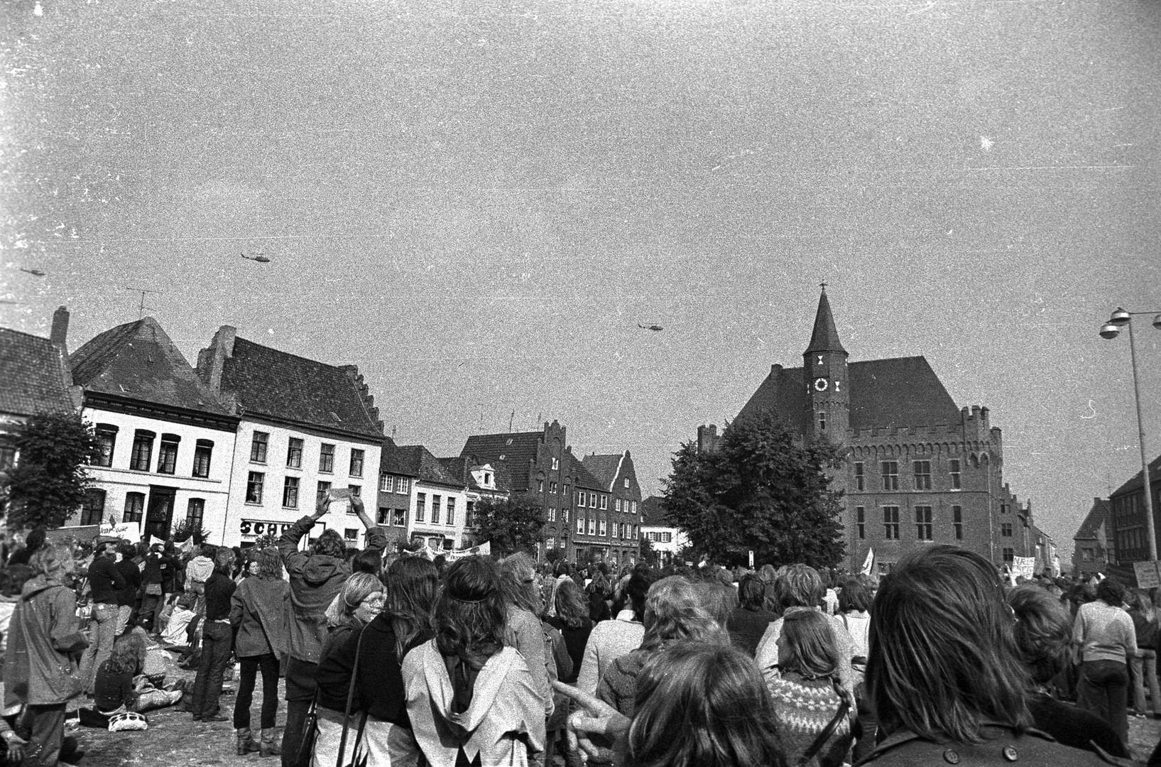 1. Demonstration AKW Kalkar, 24.9.77 - Luftüberwachung