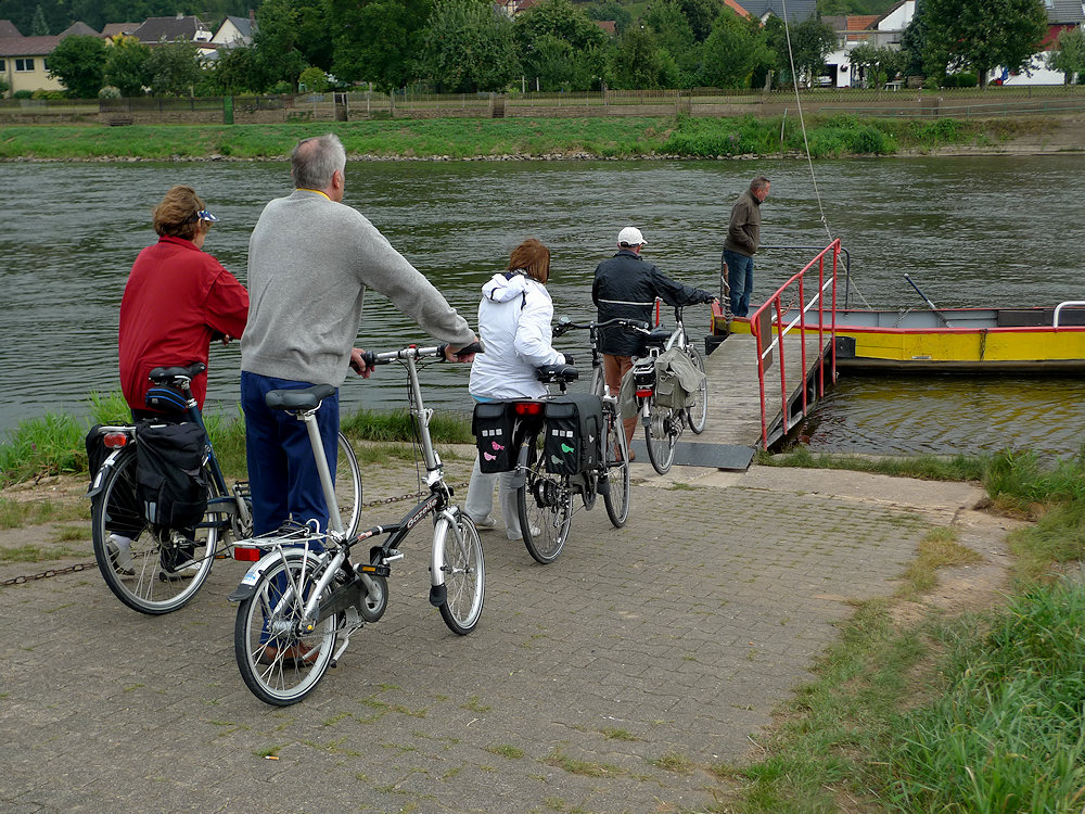 1 Euro Fähre an der Weser