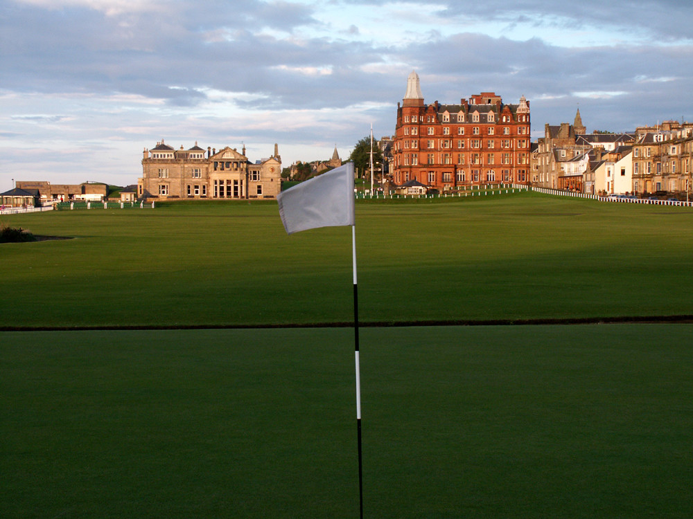 1. Grün des Old Course in St. Andrews