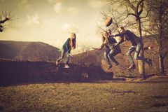 1. internationales Witch-Rugby auf der Burg Reichenstein