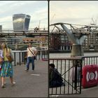 1._ London am Abend / Millenium Bridge / X View