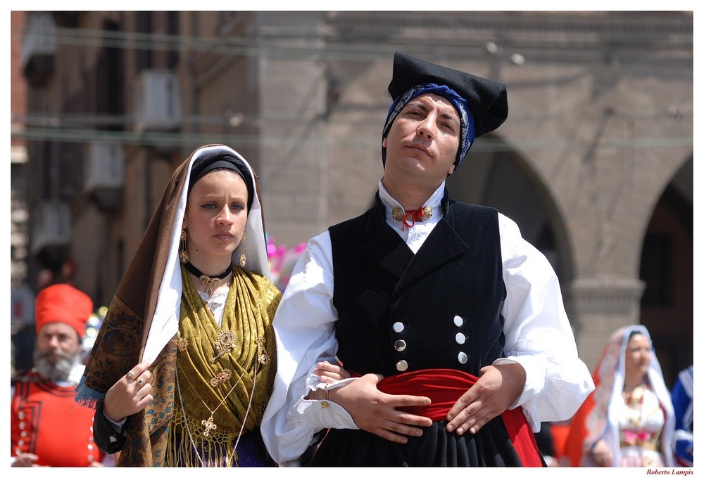 1 Maggio 2008 - Sagra di Sant'Efisio a Cagliari - Coppia di partecipanti