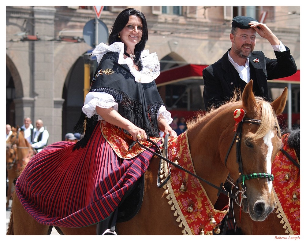 1 Maggio 2008 - Sagra di Sant'Efisio a Cagliari - Sorrisi a cavallo