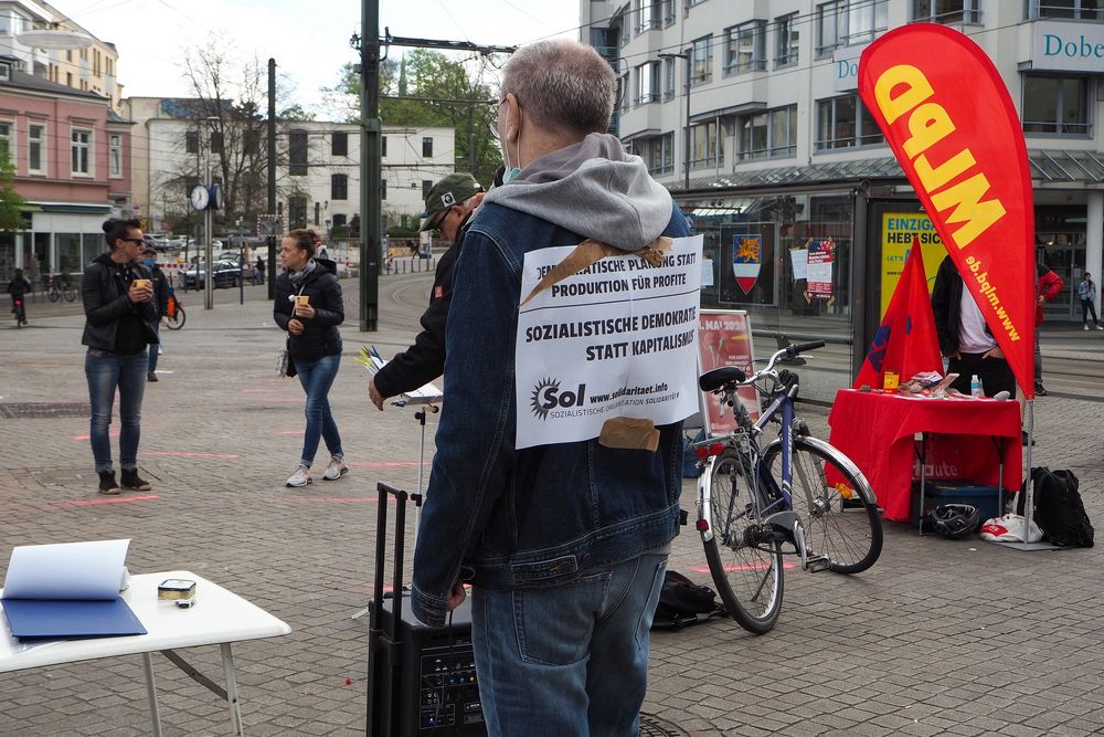 1. Mai 2020 in Rostock (4) Foto & Bild street, menschen, demo Bilder