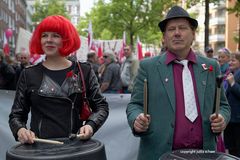 1. Mai Demonstration in Hamburg