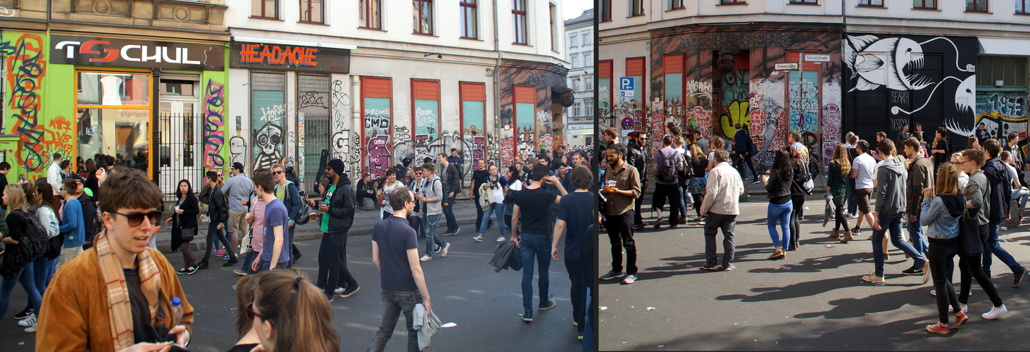 1. Mai in Berlin – zugedröhnt und zugesprayt
