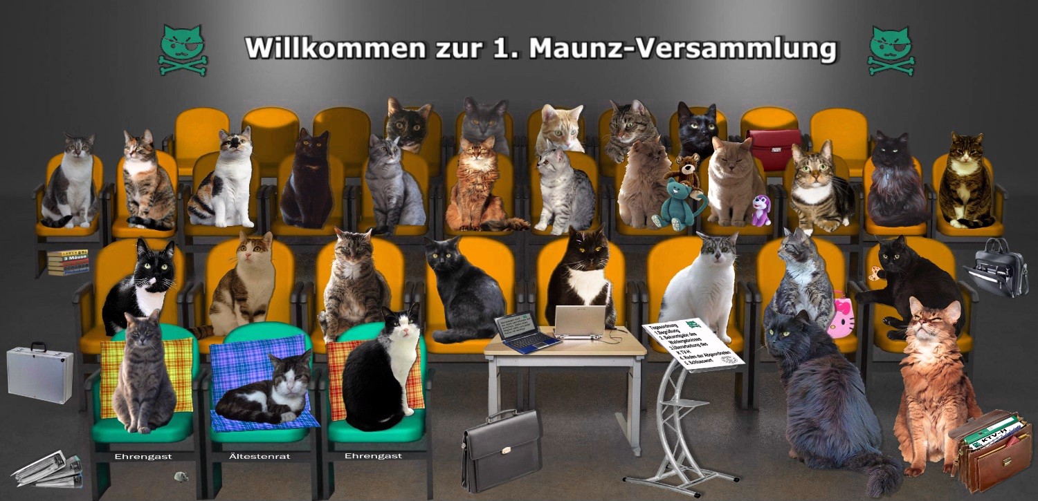 1. Maunz Versammlung der Katzengewerkschaft 