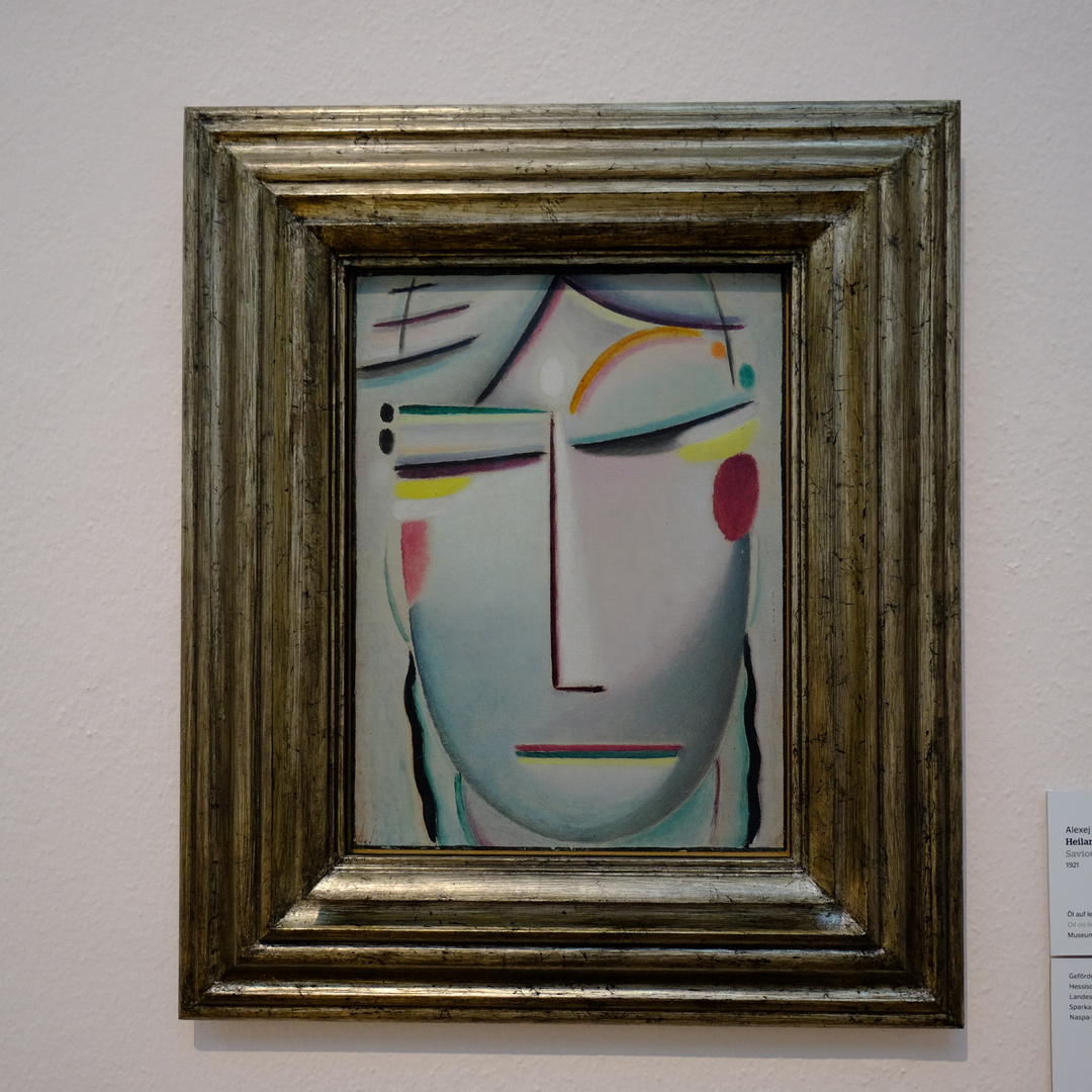 (1) Museum Wiesbaden: Alexej von Jawlensky, Heilandsgesicht: Ruhendes Licht, 1921