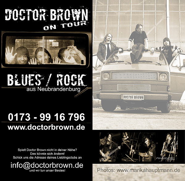 1. offizieller promo-flyer von DOCTOR BROWN