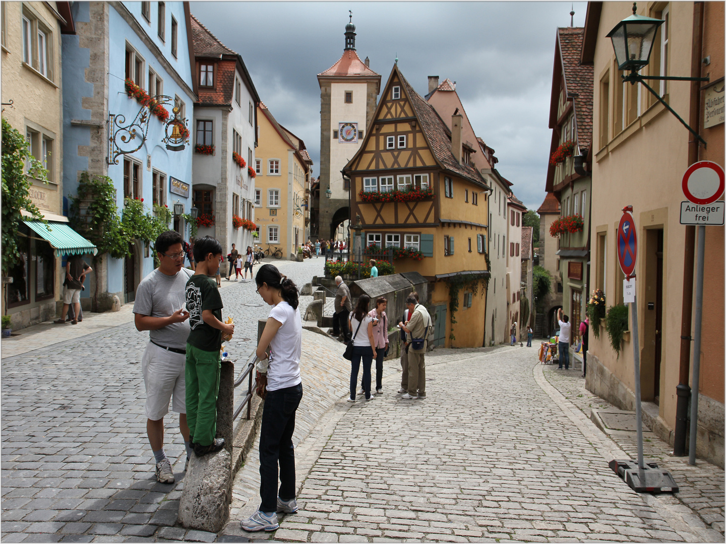 '' 1.) Rothenburg ob der Tauber,am Plönlein ''